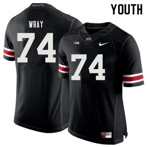 Youth Ohio State Buckeyes #74 Max Wray Black Nike NCAA College Football Jersey March FBV5444AC